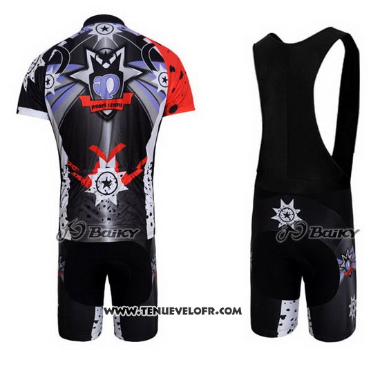 2010 Maillot Ciclismo Pearl Izumi Noir et Bleu Manches Courtes et Cuissard